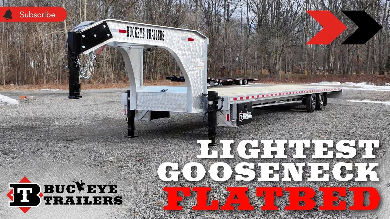 The Lightest Gooseneck Flatbed | Buckeye 20'-40' Aluminum Flatbed Trailer
