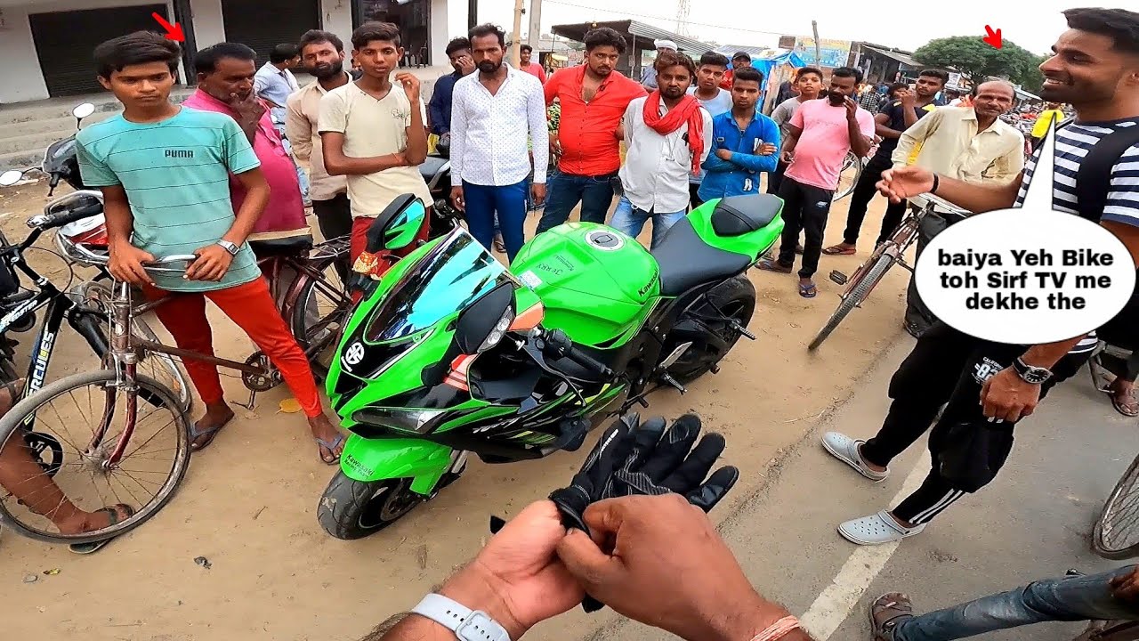 Gaon me Superbike ZX10R pe Sabji lene gya fir Hua bawal|New Tyres for ZX10R|Z900 Rider