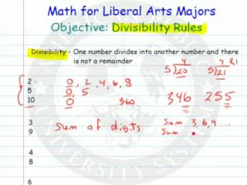 Divisibility Rules For 2 3 4 5 6 8 9 10 And 12