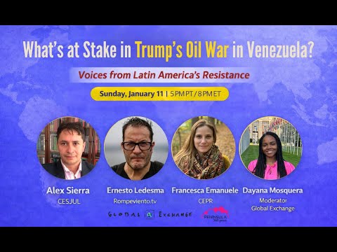 Webinar: What’s at Stake in Trump’s Oil War in Venezuela? Voices from Latin America