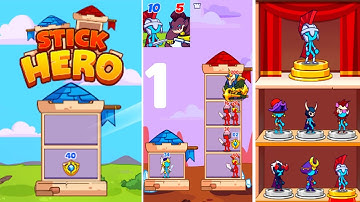 Stick Hero: Mighty Tower War - New Game 2022 All Levels Android Gameplay Walkthrough PART 1