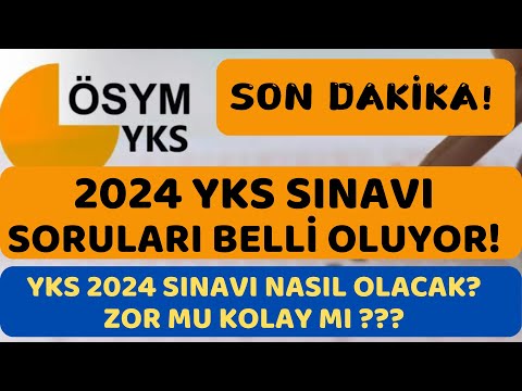 📢 2024 YKS SORULARI BELLİ OLUYOR🔥YKS 2024 SINAVI NASIL OLACAK? ZOR MU KOLAY MI? #2024yks #ösym