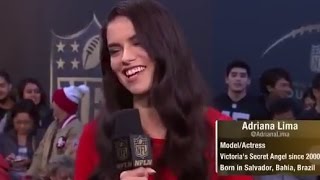 NFL Live Interview Adriana Lima February 06, 2016