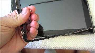 Removing the front cover to a TF101 Tablet