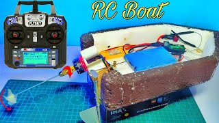 How to make a Remote Control Rc Boat using fly sky i6 transmitter