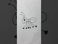 Easy ant draw tutorial #shorts
