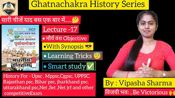 Ghatnachakra History Lecture- 17 | Maurya Dynasty Objective #mppsc#mppscpre#mppsc2026 