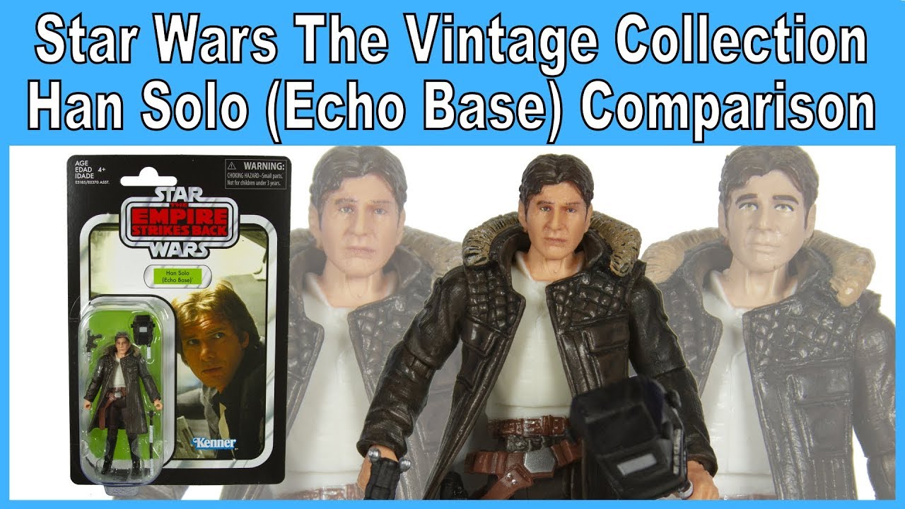 Star Wars 3.75" The Vintage Collection 2010 / 2019 Han Solo Echo Base Comparison