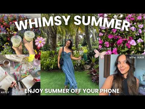 10 ways to add more whimsy to life right now | SUMMER VLOG 🧚✨🫧
