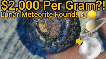 A Real Moon Rock Found on Earth 🌙💎 Worth Over $2,000 per Gram!