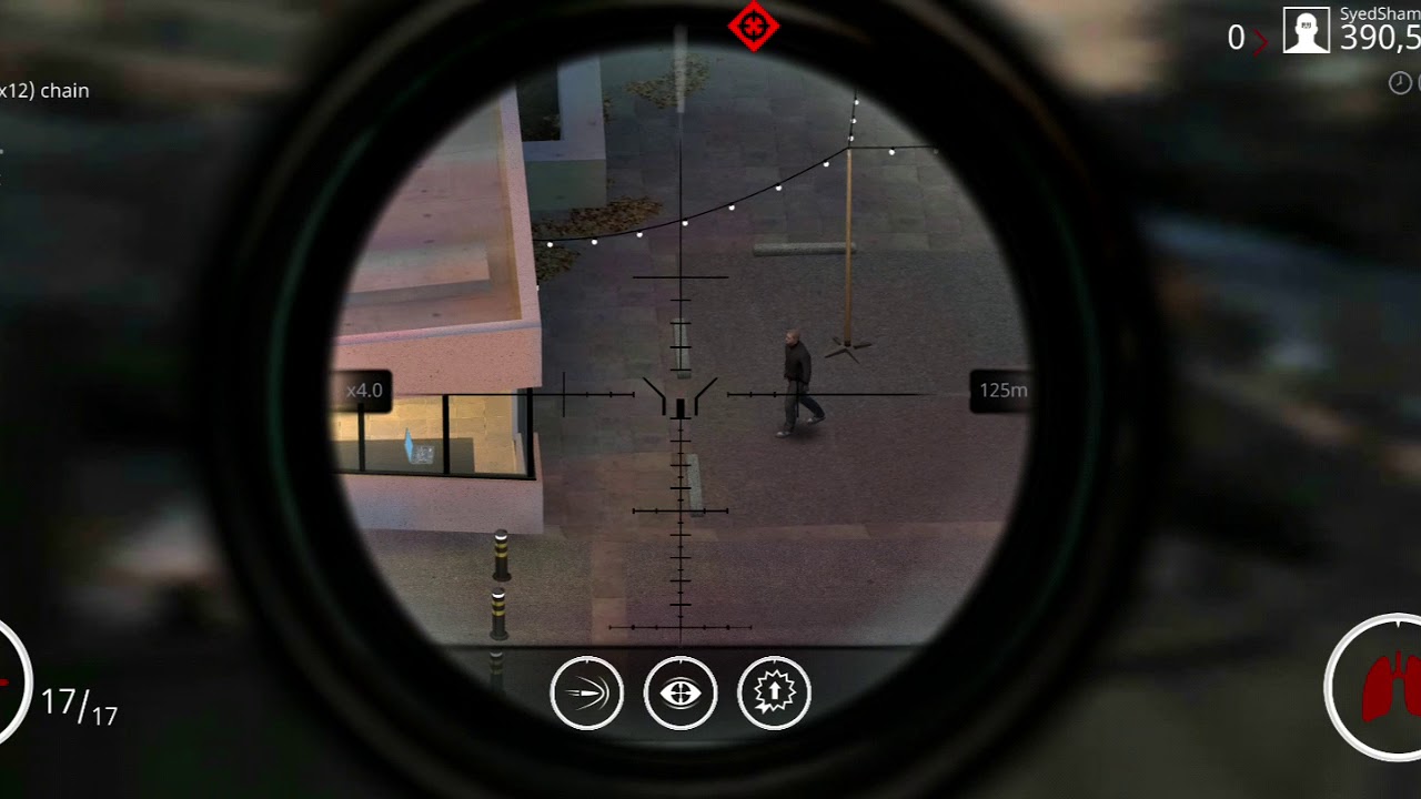 Hitman sniper get a quick headshots ×12 chain YouTube