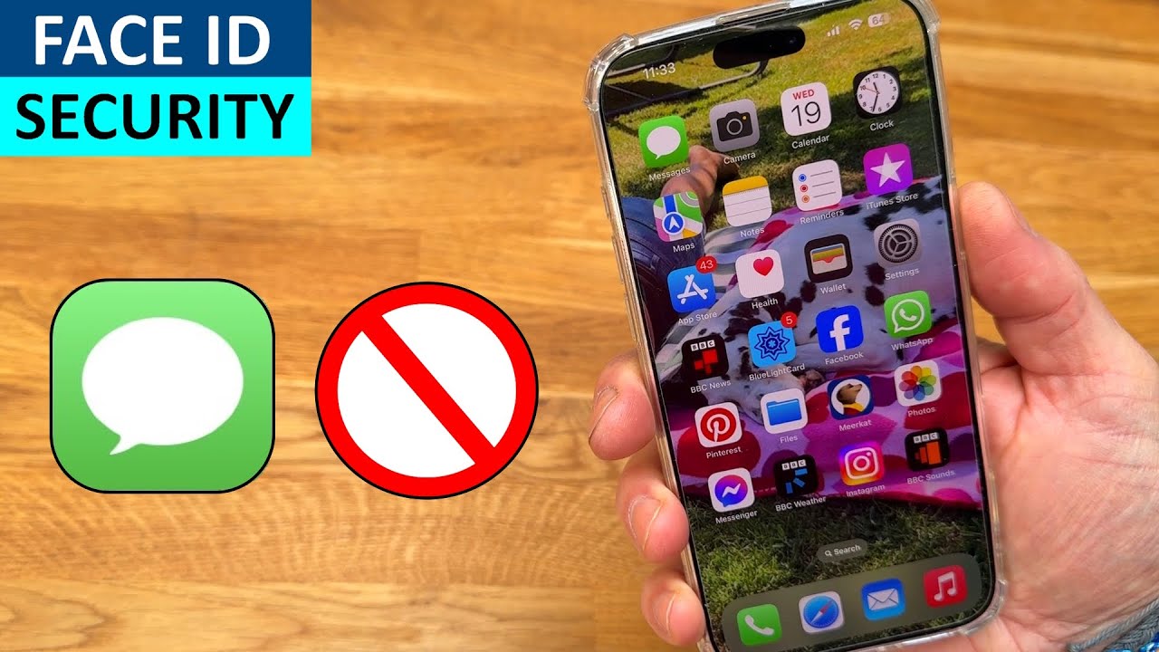 iPhone App Lock How to enable FaceID for SMS messages APP on iPhone for Extra Security