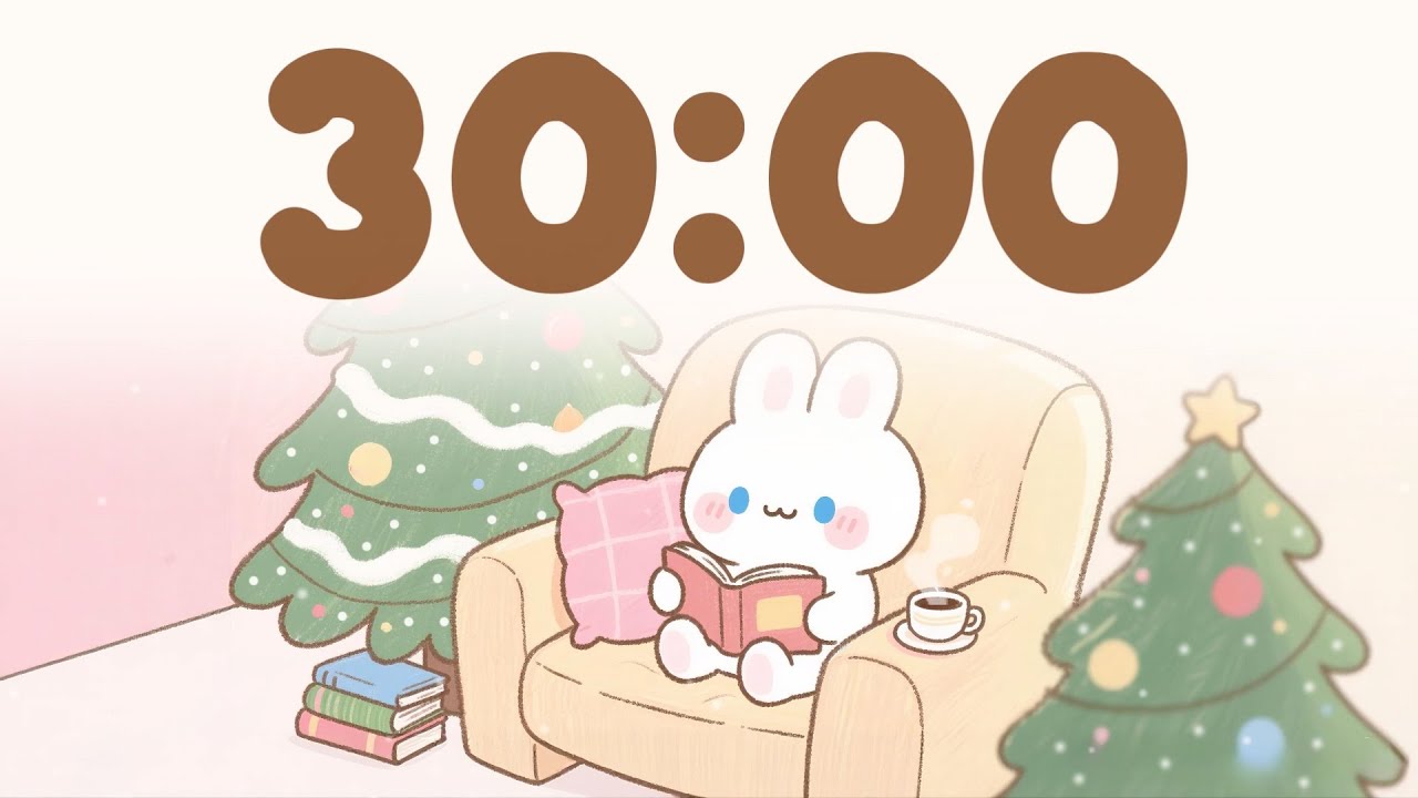 Christmas lofi timer 🎵 30 minute timer with music for classroom - YouTube
