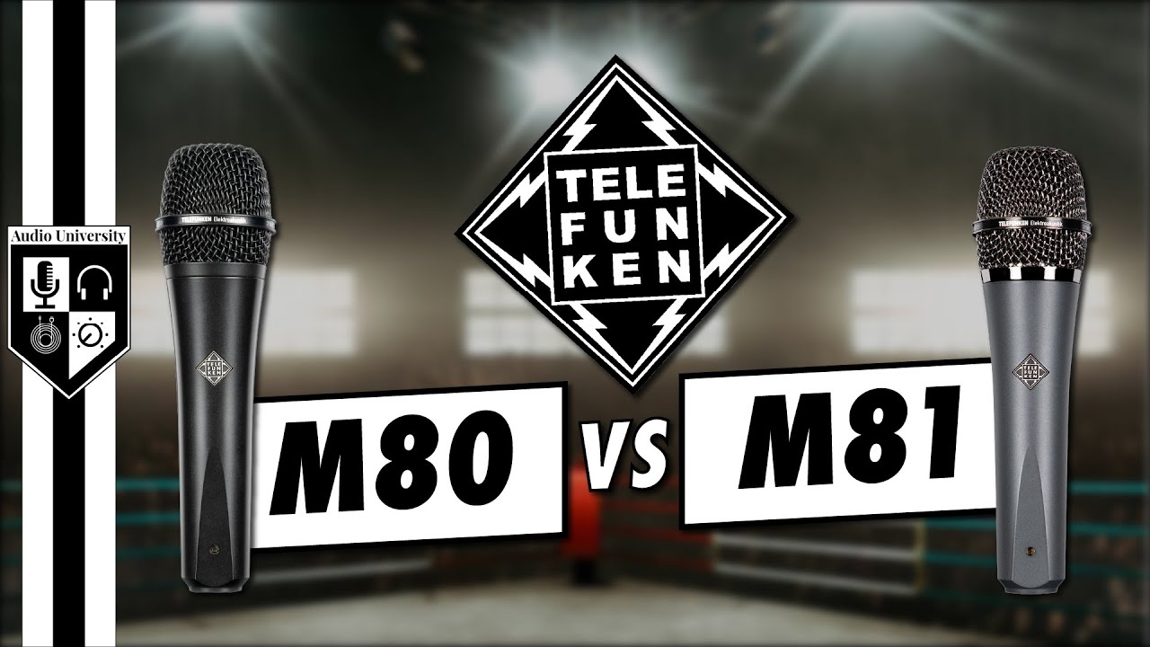 Telefunken M80 vs M81 [vs Shure SM58] | Vocals, Guitar, & Drums 