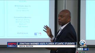 Jonathan Mariner speaks to FAU MBA in Sports Management students
