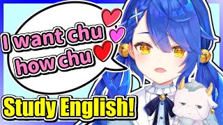 【Eng Sub / Nijisanji】Amamya starting study English【Amamiya Kokoro】