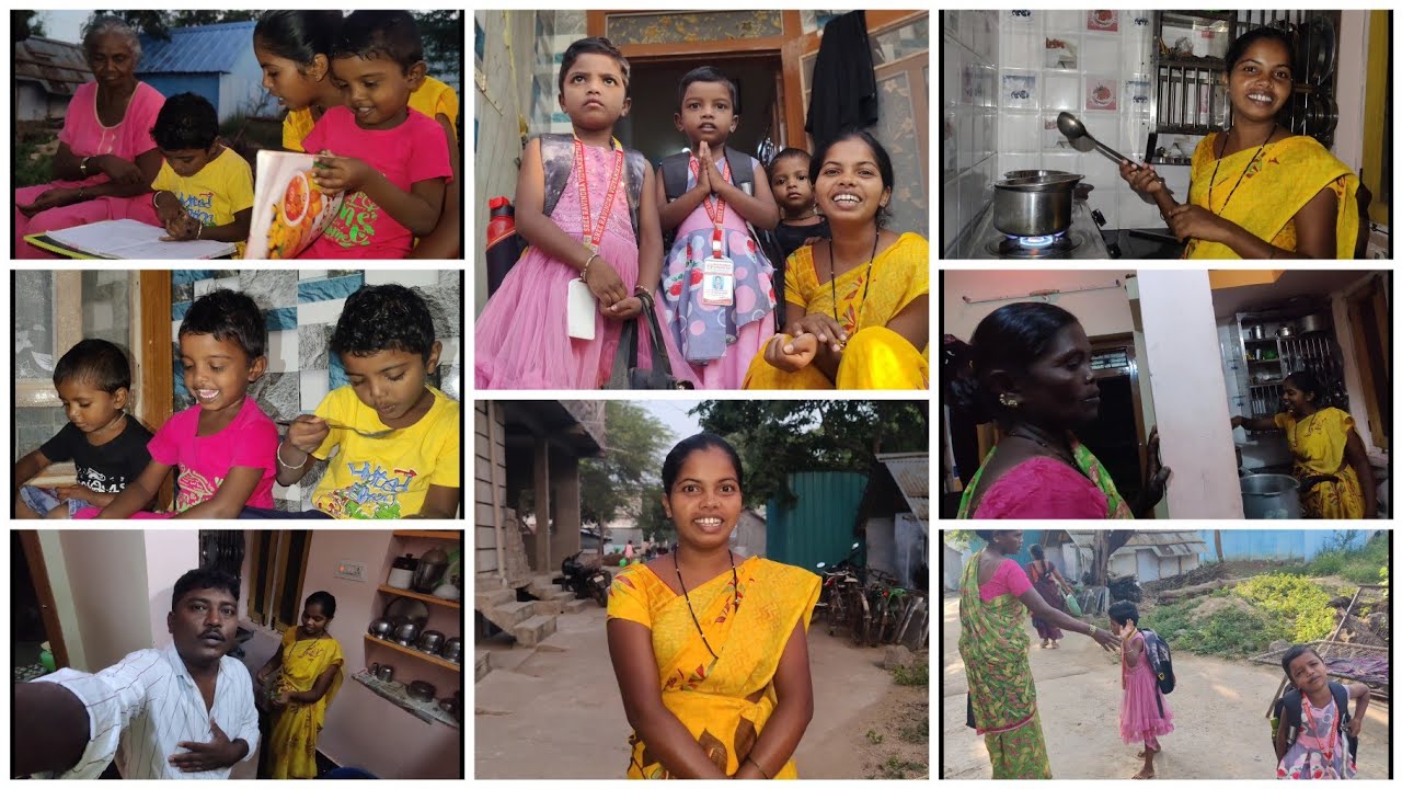 పాపం పిల్లలకి యూనిఫారం కాకుండా colour డ్రెస్ వేసాను 🤗అలానే పిల్లలకి మంచి food కూడా అవసరమే కదా.!🥰🥰