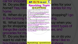 A1 IELTS Life Skill Speaking :  Shopping 2 : UKVI Test