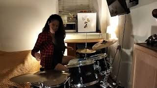 A 12/8 ride backbeat pattern