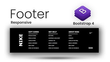 Responsive Footer in Bootstrap 4 with No CSS | How to Create Responsive Footer in Html and Bootstrap