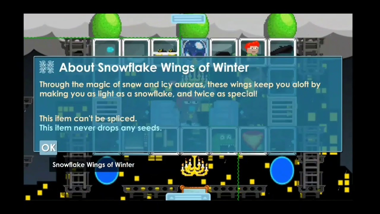 GrowTopia New (SnowFlake Wings) - YouTube