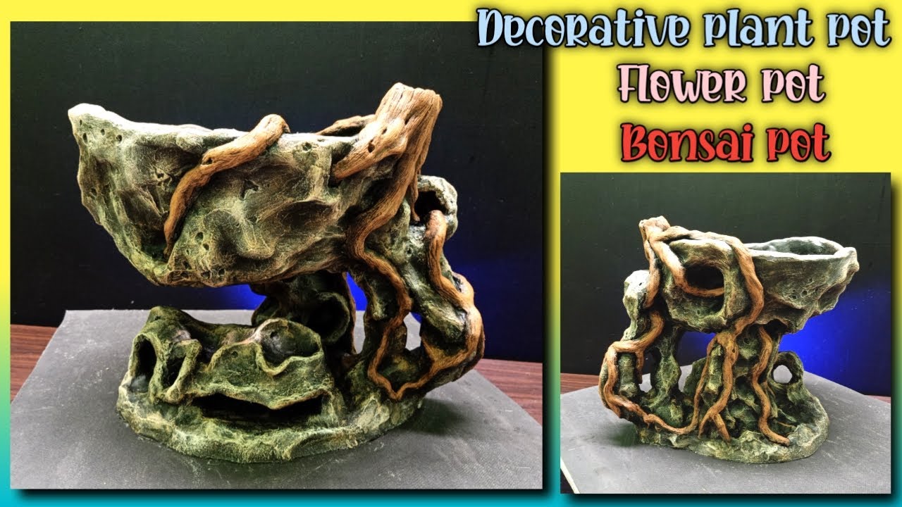 Учебник по изготовлению горшков для декоративных растений |  Горшок для рельефа камня