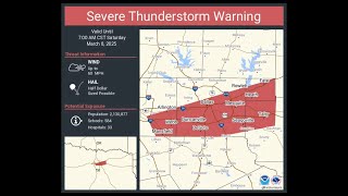 EAS #18 - Severe Thunderstorm Warning (March 8, 2025)