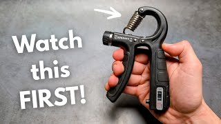 How to SETUP & Use - Hand Gripper , Adjustable Grip Strength Trainer / Wrist Strengthener