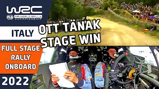 Ott Tänak Rally Onboard : WRC Rally Italia Sardegna 2022 - Hyundai i20 N Rally1 Rally Car