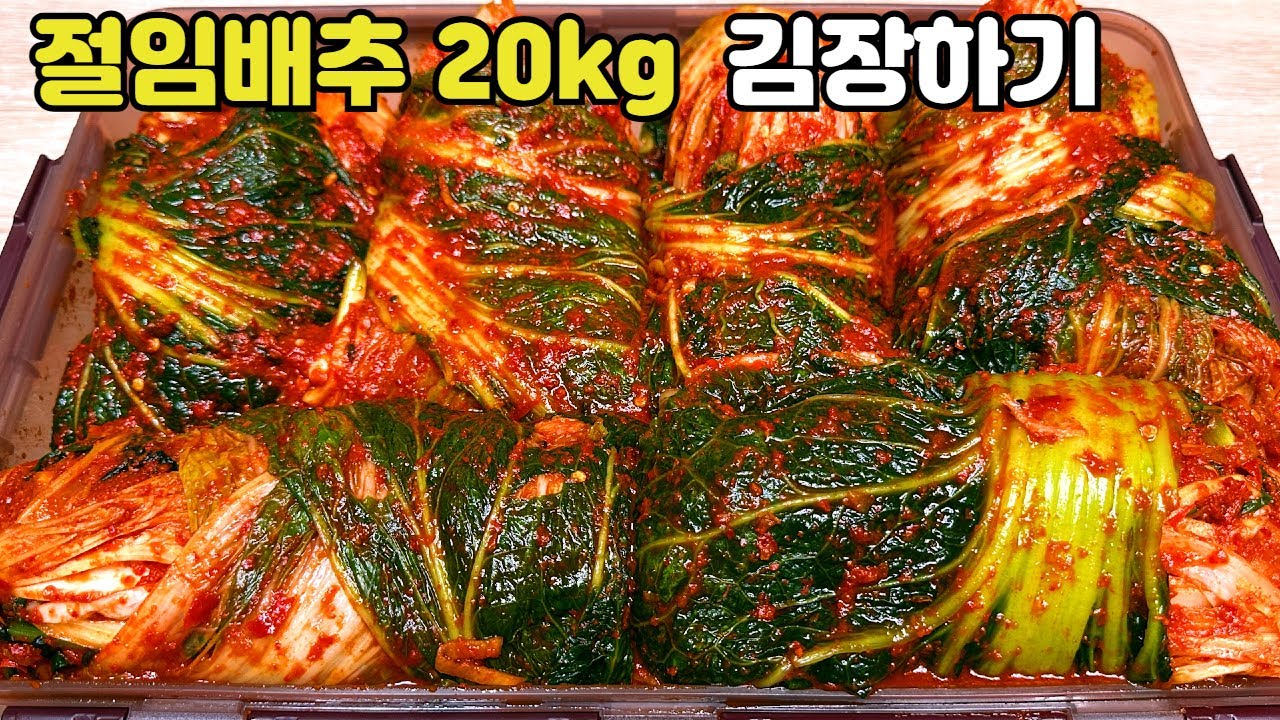 이 방법만 알면 김장김치 20kg 30kg 40kg 50kg 100kg 어느 양이든 쉽게 따라할 수 있어요