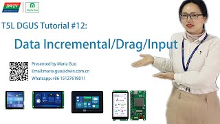 Celebrity DWIN T5L DGUS Tutorial #12: Data Incremental/Drag/Input Setting Profile