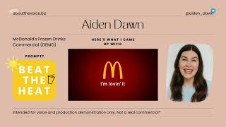 McDonald's Frozen Drinks Commercial (DEMO) Aiden Dawn