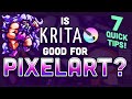 Is Krita (Free) Good for Making Pixel Art? | 7 Quick Tips & Monster Time-lapse