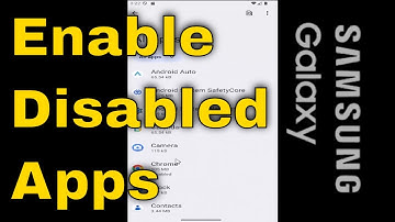 How to Enable Disabled Apps on Samsung Galaxy [2025]