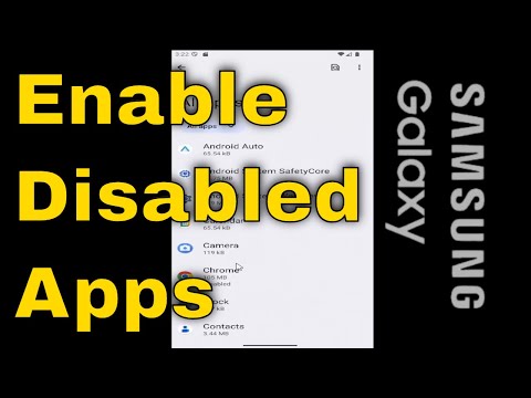 How to Enable Disabled Apps on Samsung Galaxy [2026]