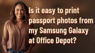 Is it easy to print passport photos from my Samsung Galaxy at Office Depot?
