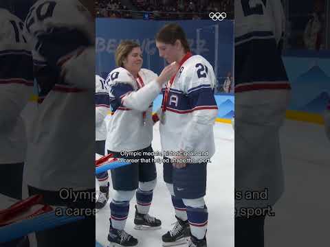 She's an incredible influence both on and off the rink! 🏒✨