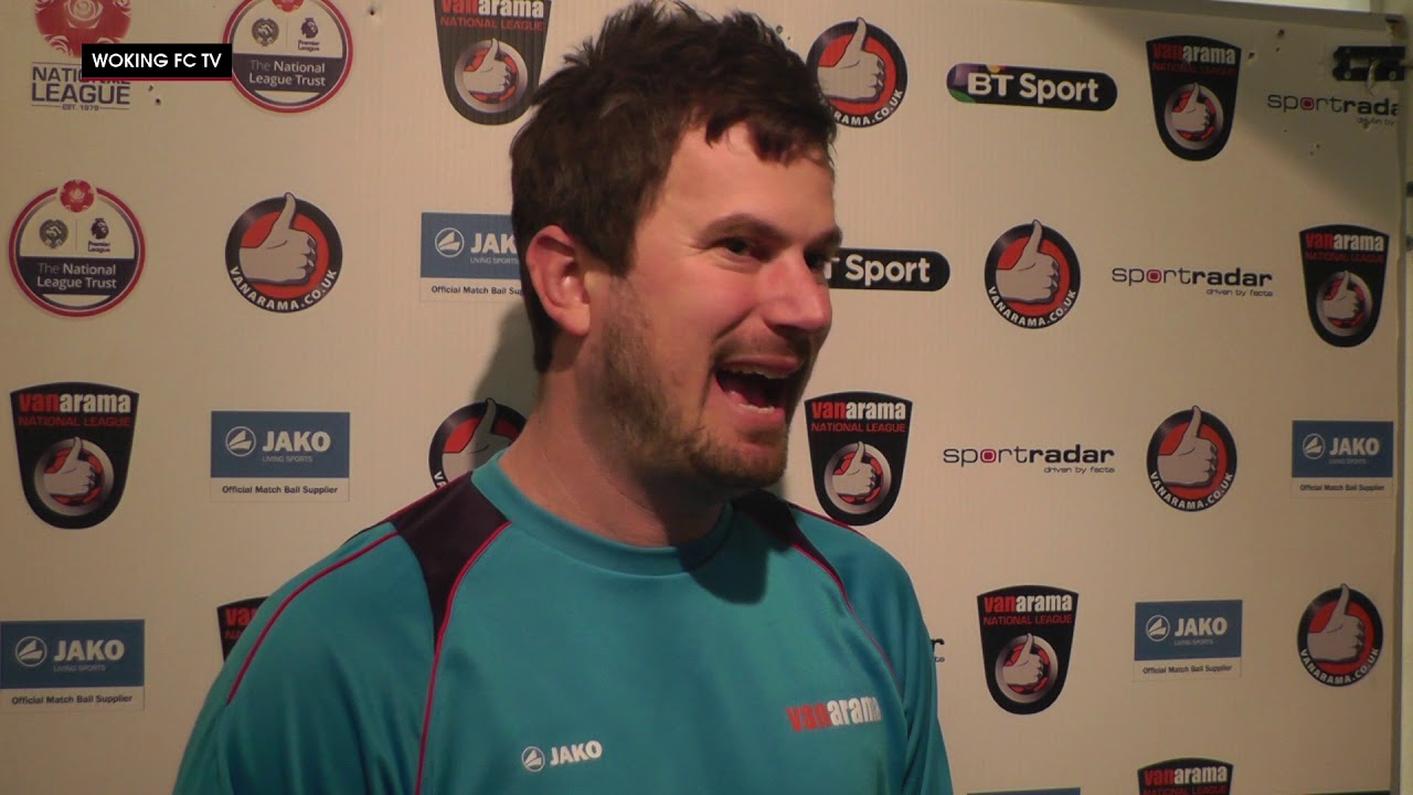 national league volley Woking 2-0 Chippenham Town | Ian Dyer Interview