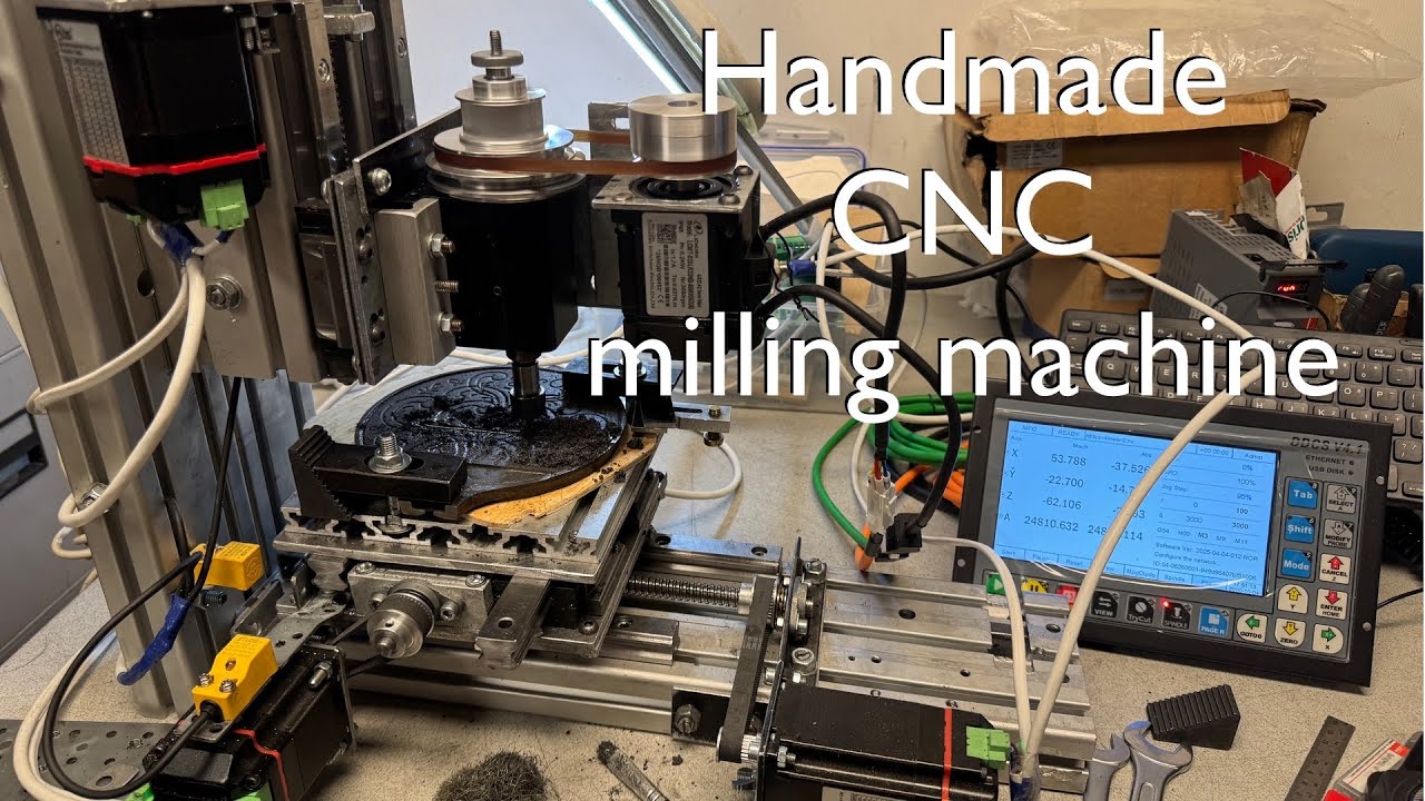 Handmade CNC milling machine