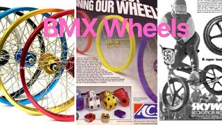 Old School BMX Bike Wheel Types 1970s 80s Skyways ACS ARAYA SUMO CMC