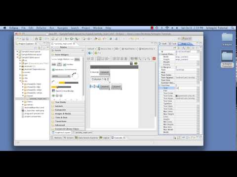 02 03 TableLayout - Android App Development Tutorial Part 02