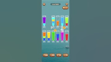 Water color sort level 1809 #androidgameplay #watersortpuzzle #shorts
