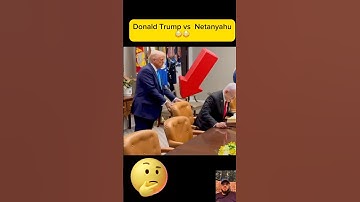 Donald Trump vs Netanyahu 😳😂 #trump #netanyahu #trumpnews #donaldtrump #usa #funny #video #shorts