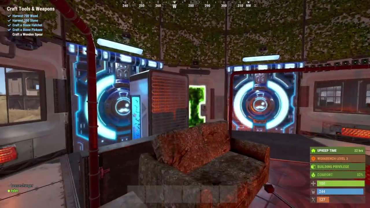 Rust - Space station (testing out the new Space station HQM skin)