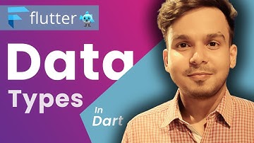 Data Types in Dart | Dart Tutorial for Flutter in Hindi | Integer, Double, String and Boolean| Hindi