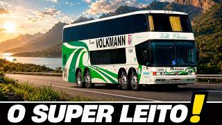 O MELHOR ÔNIBUS LEITO JÁ PRODUZIDO? MELHOR QUE MUITO ÔNIBUS NOVO | MARCOPOLO PARADISO GV VOLKMANN