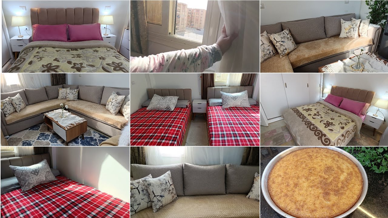 روتين الخميس🌿تنضيف البيت🏡دفيت غرفه المعيشه وخلتها فله 💃