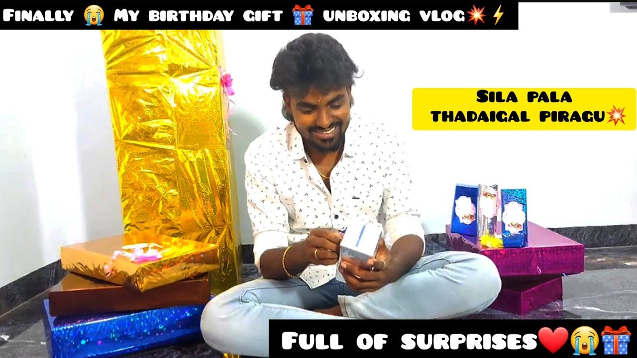 My Birthday Gifts 🎁 Unboxing Vlog💥Finally Na vanthutenu sollu💥⚡ #lifeofjay #subscribe #youtubeshorts
