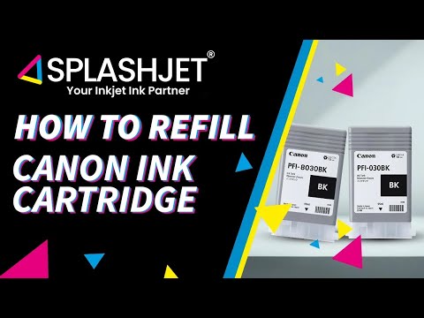 How to Refill Canon PFI Series Ink Cartridge - Quick Canon TA Ink Refill Step by Step Guide