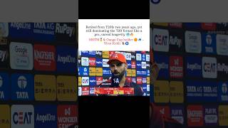 Retired from T20Is 2 years ago, yet still dominating the T20 format like a pro 🥶🔥|#viratkohli #rcb